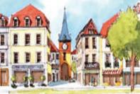 Perspective de l'architecture du quartier