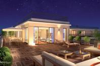 Vue terrasse nuit