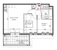 Aquarelle - plan T3