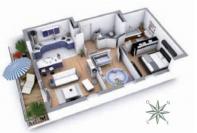 Millesim' - exemple plan T3