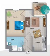 City Zen - exemple plan T2