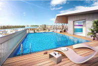 Piscine sur le toit